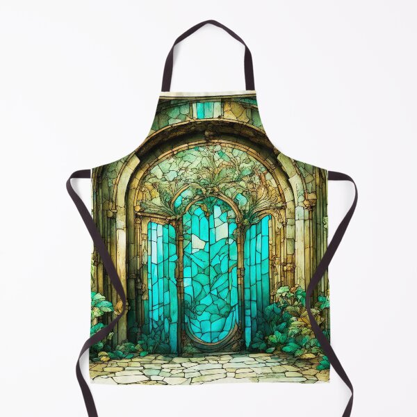 Item preview, A door with stained glass elements in an old mansion designed and sold by LanaGustavsson.