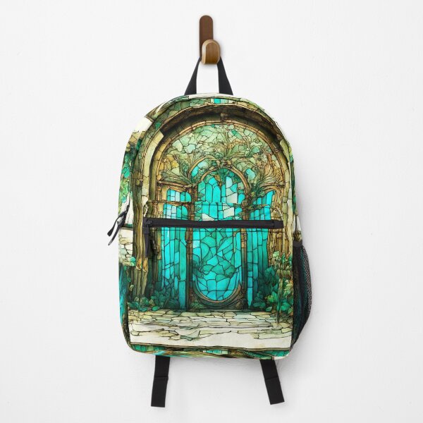 Item preview, A door with stained glass elements in an old mansion designed and sold by LanaGustavsson.