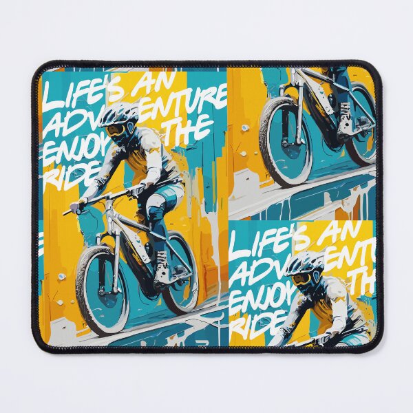 Item preview, Life's An Adventure, enjoy the Ride. Mountain bike, Cycling. gift for cyclist designed and sold by BRUNTadventures.