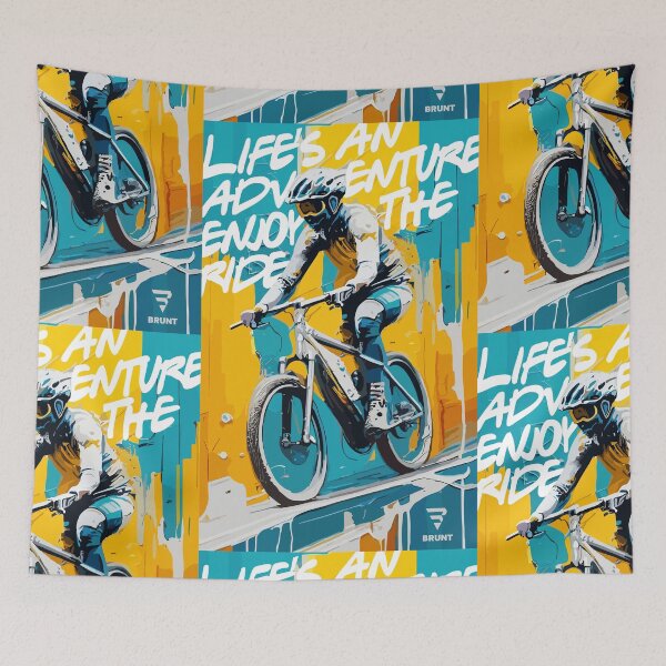 Item preview, Life's An Adventure, enjoy the Ride. Mountain bike, Cycling. gift for cyclist  designed and sold by BRUNTadventures.