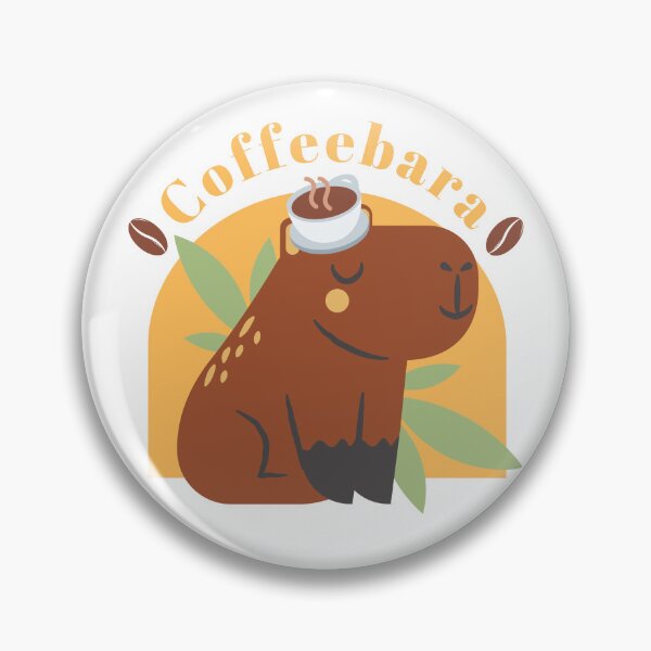 Item preview, capybara lover coffeebara cute capybara art designed and sold by KataMarekArt.