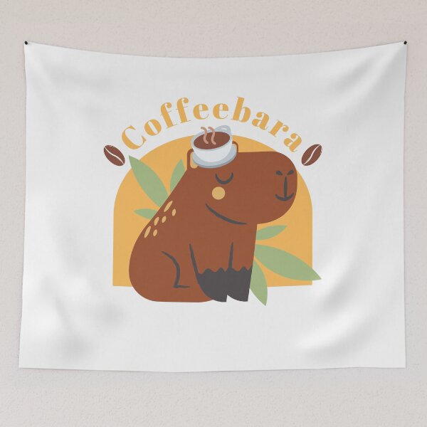 Item preview, capybara lover coffeebara cute capybara art designed and sold by KataMarekArt.