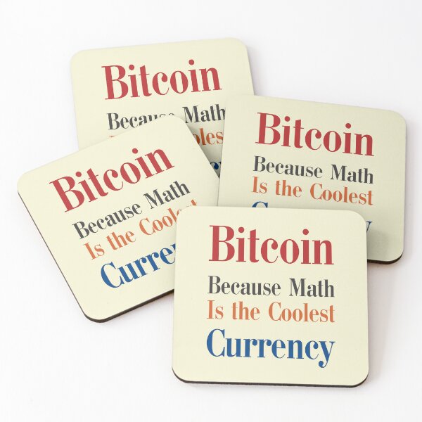 Item preview, Bitcoin – Because Math Is the Coolest Currency! designed and sold by GiveMeMood.