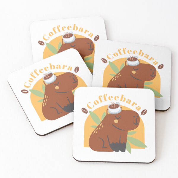 Item preview, capybara lover coffeebara cute capybara art designed and sold by KataMarekArt.