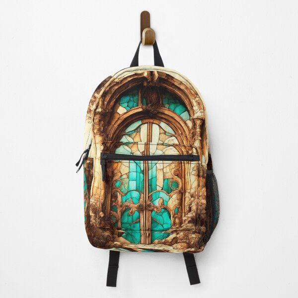 Item preview, A door with stained glass elements in an old mansion designed and sold by LanaGustavsson.