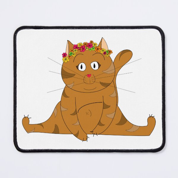 Item preview, Fat Brown Tiger Cat doing Splits designed and sold by VentunoGrammi.
