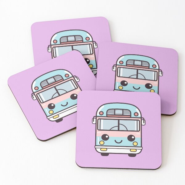 Item preview, Rolling Delight Cute Kawaii Bus Adventure designed and sold by DigitalGraphic1.