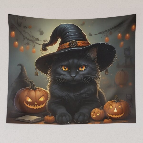 Item preview, Black cat halloween designed and sold by Promarkets.
