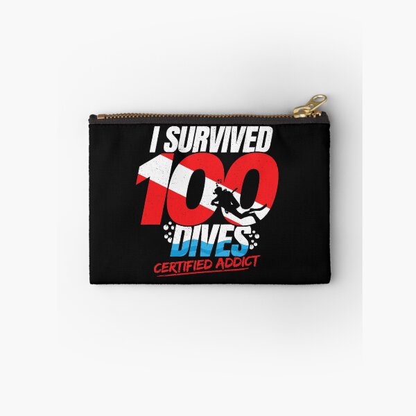 Item preview, 100th Dive Gift 2Diver Down Flag 2Funny Scuba Diving designed and sold by Dentapaint.