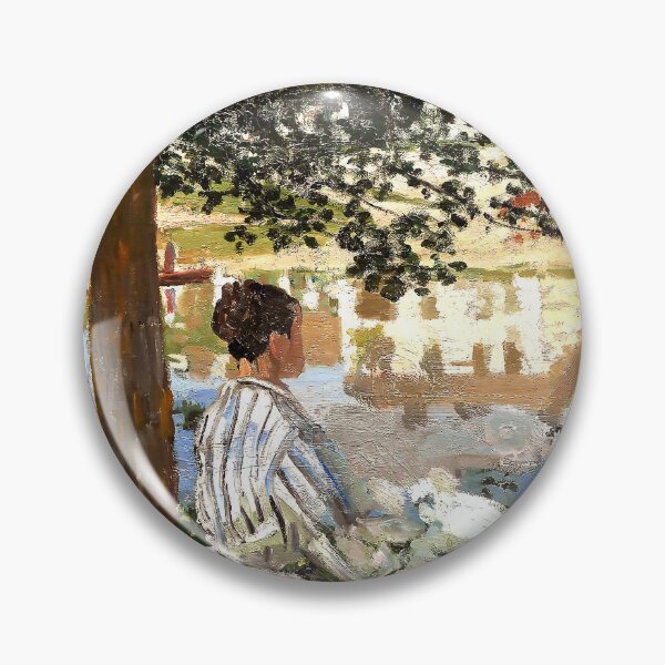 Item preview, On the Bank of the Seine, Bennecourt (1868) | Monet designed and sold by Oliveirallan.