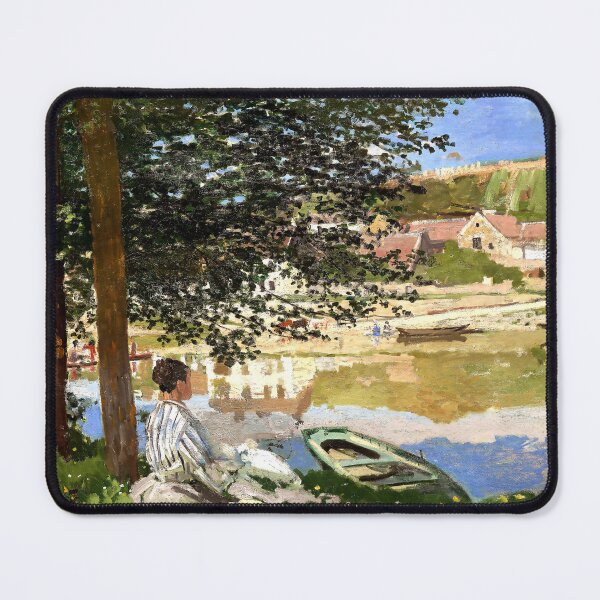 Item preview, On the Bank of the Seine, Bennecourt (1868) | Monet designed and sold by Oliveirallan.