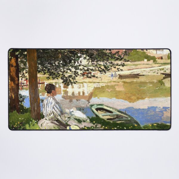 Item preview, On the Bank of the Seine, Bennecourt (1868) | Monet designed and sold by Oliveirallan.