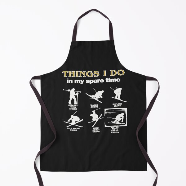Item preview, What a skier does...White text. Gift Ideas For The Ski Enthusiast designed and sold by LindaLG.