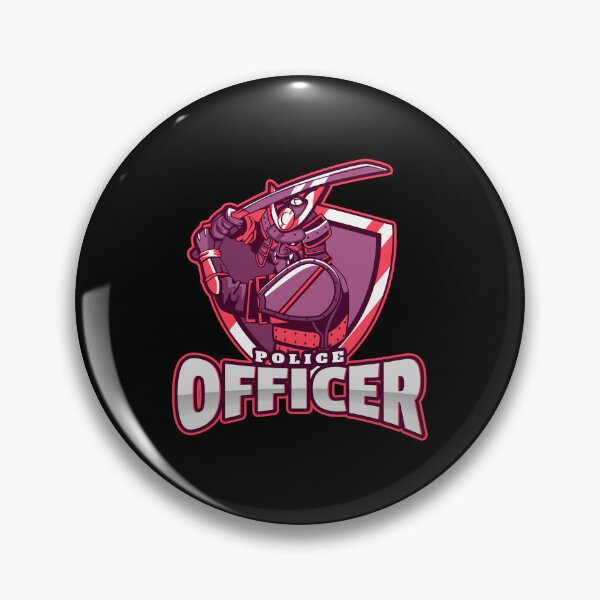 Item preview, Police Officer Design with Cool Samurai designed and sold by PRIVARSHU.