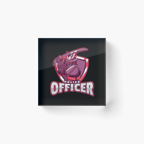 Item preview, Police Officer Design with Cool Samurai designed and sold by PRIVARSHU.