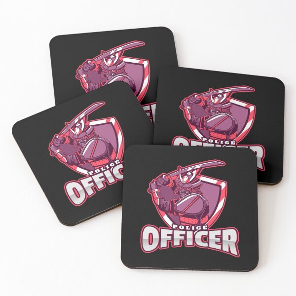Item preview, Police Officer Design with Cool Samurai designed and sold by PRIVARSHU.
