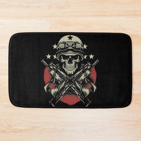 Item preview, American Traditional Soldier Skull Tattoo designed and sold by Goku Creations.