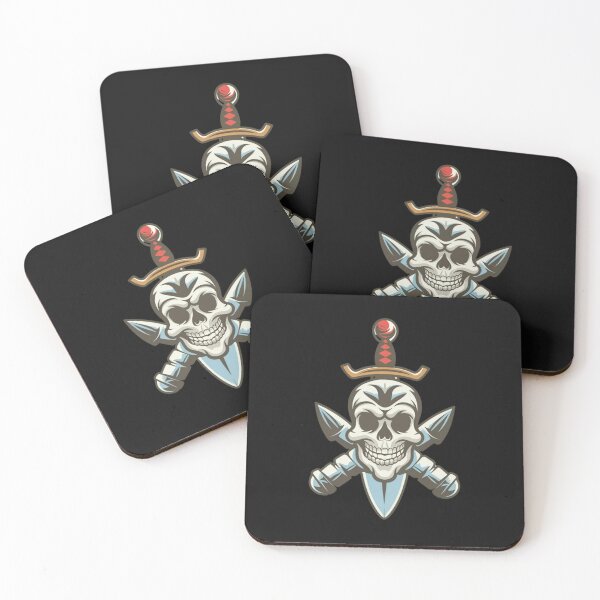 Item preview, American Traditional Skull and Dagger Tattoo designed and sold by Goku Creations.