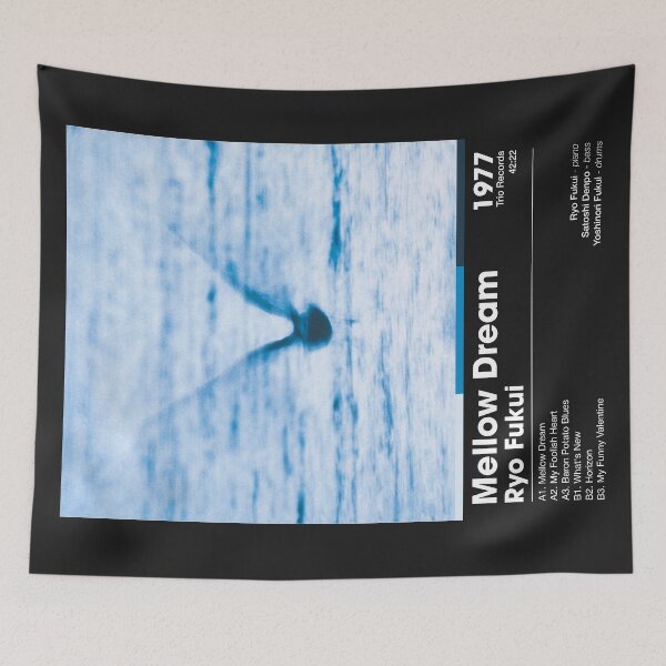 Item preview, Ryo Fukui - Mellow Dream | Album Card (Dark) designed and sold by theoralcollage.