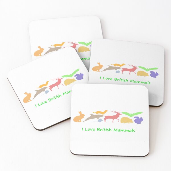 Item preview, I Love British Mammals (White) designed and sold by SteveEvansArt.