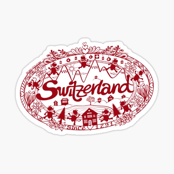 Item preview, Switzerland since 1291 in scissors cut art humorous version designed and sold by Zoo-co.