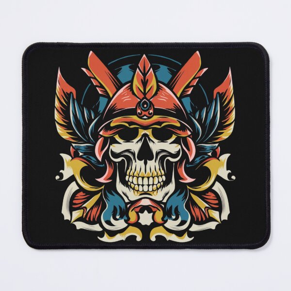 Item preview, American Traditional Samurai Skeleton Tattoo designed and sold by Goku Creations.