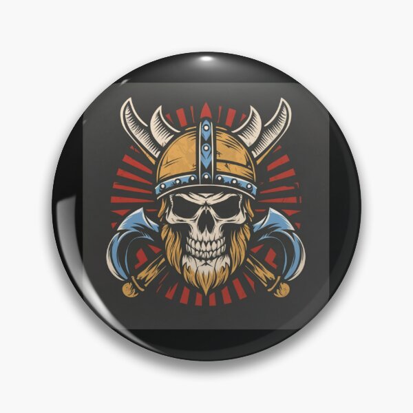 Item preview, American Traditional Viking Skeleton Tattoo designed and sold by Goku Creations.