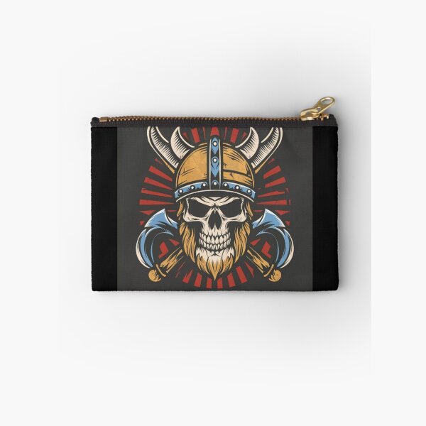 Item preview, American Traditional Viking Skeleton Tattoo designed and sold by Goku Creations.