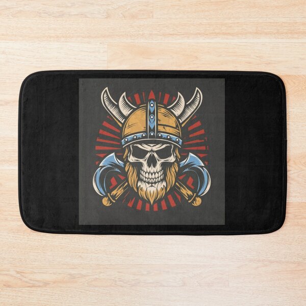 Item preview, American Traditional Viking Skeleton Tattoo designed and sold by Goku Creations.