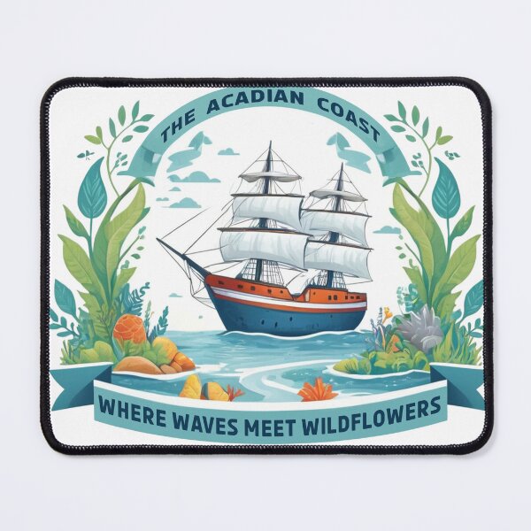 Item preview, The Acadian Coast, Where Waves Meet Wildflowers designed and sold by 3Brew-Designs.