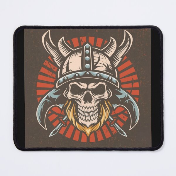 Item preview, American Traditional Viking Skeleton Tattoo designed and sold by Goku Creations.