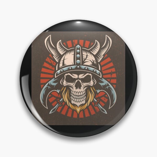 Item preview, American Traditional Viking Skeleton Tattoo designed and sold by Goku Creations.
