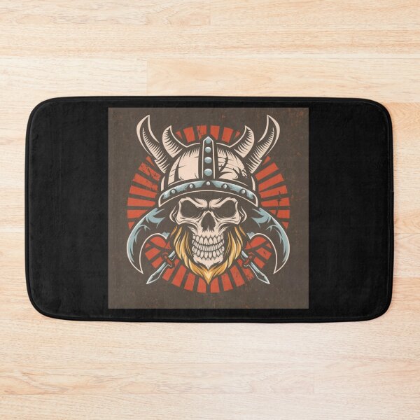 Item preview, American Traditional Viking Skeleton Tattoo designed and sold by Goku Creations.
