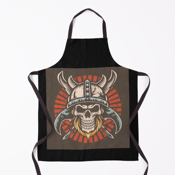 Item preview, American Traditional Viking Skeleton Tattoo designed and sold by Goku Creations.