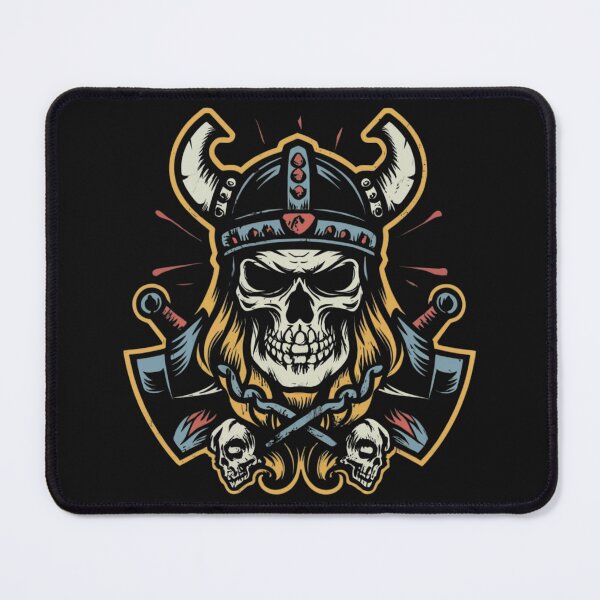 Item preview, American Traditional Viking Skeleton Tattoo designed and sold by Goku Creations.