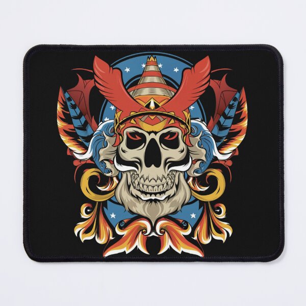 Item preview, American Traditional Samurai Skeleton Tattoo designed and sold by Goku Creations.