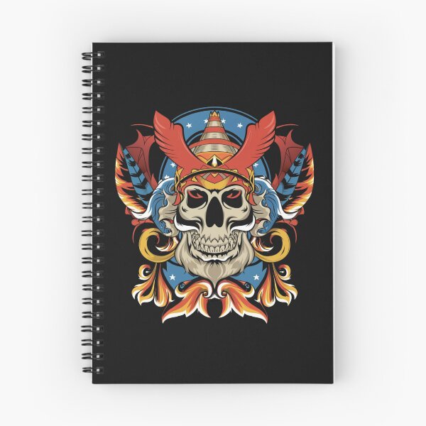 Item preview, American Traditional Samurai Skeleton Tattoo designed and sold by Goku Creations.