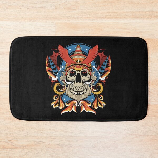 Item preview, American Traditional Samurai Skeleton Tattoo designed and sold by Goku Creations.