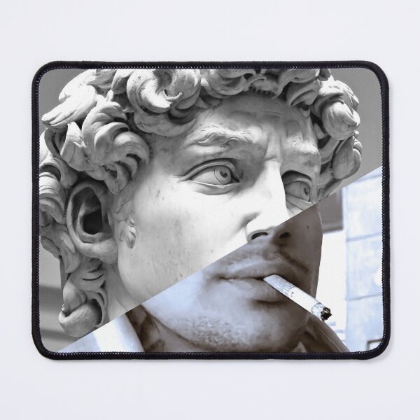 Item preview, Michelangelo's David and A Cigarette designed and sold by LT Graphic Art.