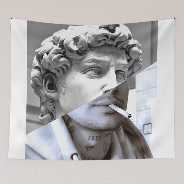 Item preview, Michelangelo's David and A Cigarette designed and sold by LT Graphic Art.