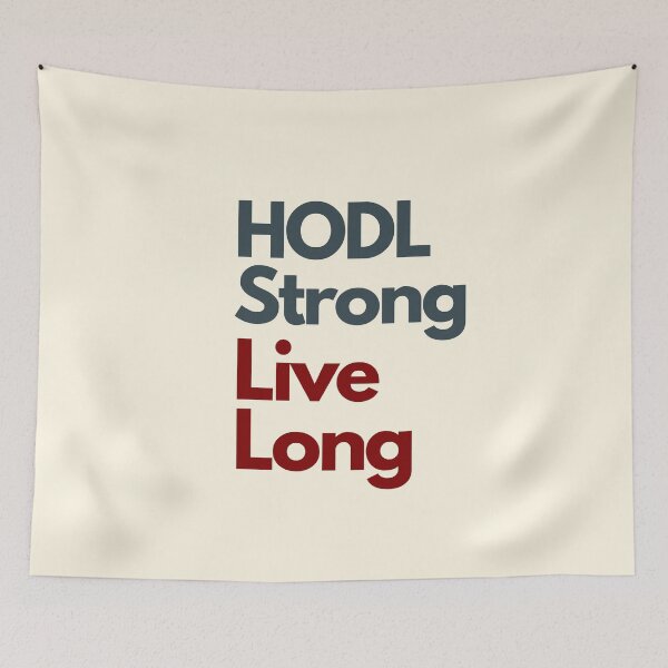Item preview, Crypto Odyssey: HODL Strong, Live Long! designed and sold by GiveMeMood.
