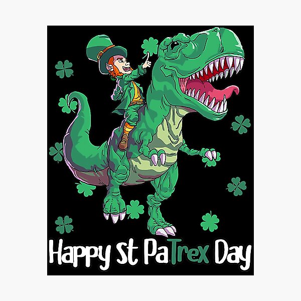 Item preview, Dino St Patricks Day  s  Leprechaun designed and sold by BalladOfZeus.