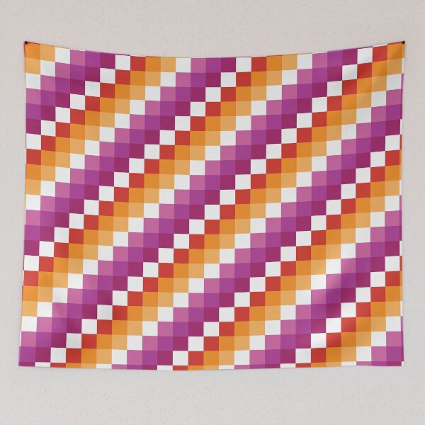 Item preview, Lesbian Pride Checker Pattern  designed and sold by LaLunaWinters.