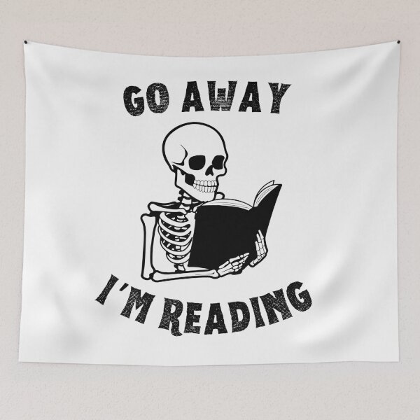Item preview, Go Away I'm Reading designed and sold by ZingAndPep.