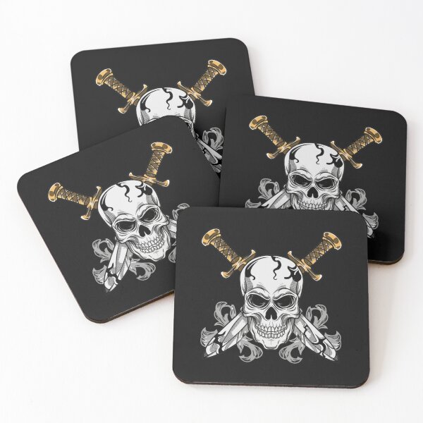 Item preview, American Traditional Viking Skeleton Tattoo designed and sold by Goku Creations.