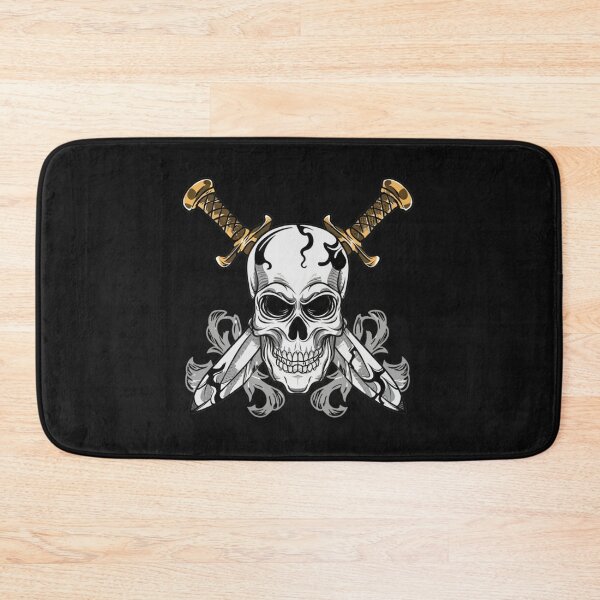 Item preview, American Traditional Viking Skeleton Tattoo designed and sold by Goku Creations.