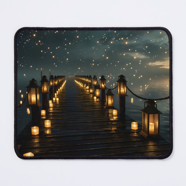 Item preview, Starry Embrace by the Pier designed and sold by AI-Only Creations.
