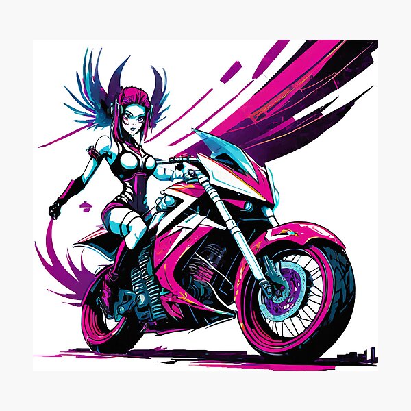 Item preview, Cute Biker Fairy designed and sold by BADESIGNZZ.