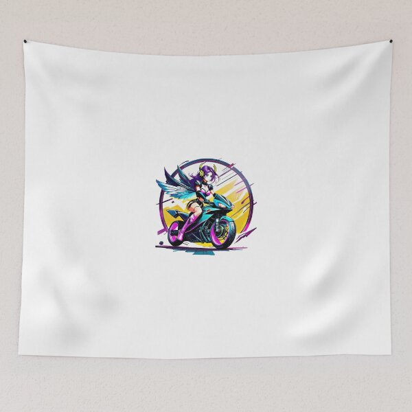 Item preview, Fairy on a Motorcycle designed and sold by BADESIGNZZ.