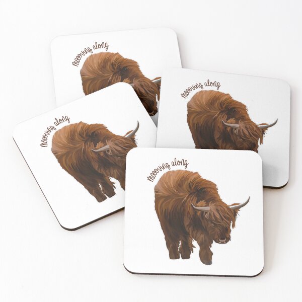 Item preview, Moving Along Highland Cow  designed and sold by Erin Drazdzinski.